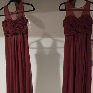Junior Bridesmaid Dresses, Cranberry